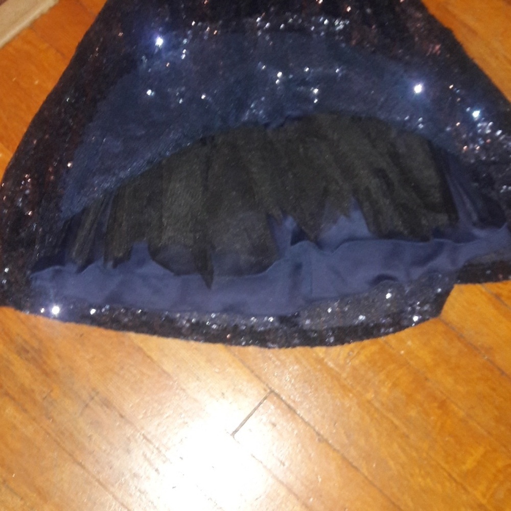 πHost PickπRoyal Blue Sequined Tulle Dressπ - Picture 7 of 7